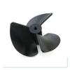 Profession 3-blades Propellers with 2mm Shaft Hole Durable Nylon Paddle for Boat Fan Shape Plastic Paddle