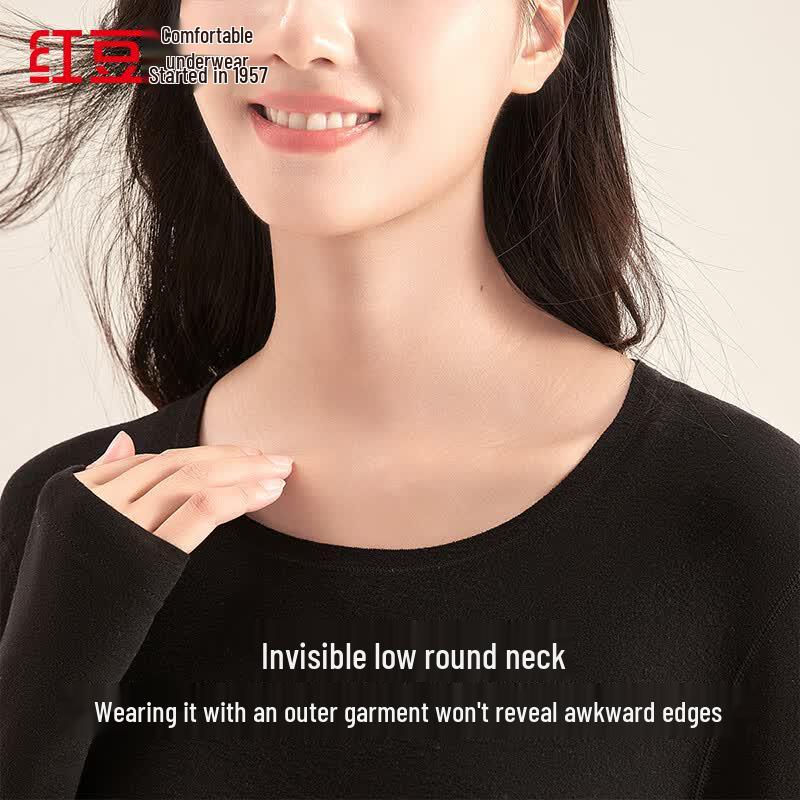 Women's Seamless Thermal Round Neck Top