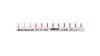 Barramento de corrente tipo pino 1P 10mm2 63A 12 pinos IZS10/1F/12 45.202
