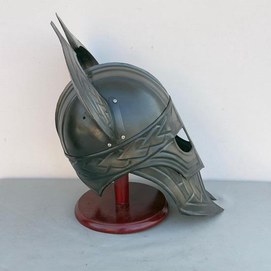 Great Fantasy Helmet With Metal Horns- Knight Larp Costume