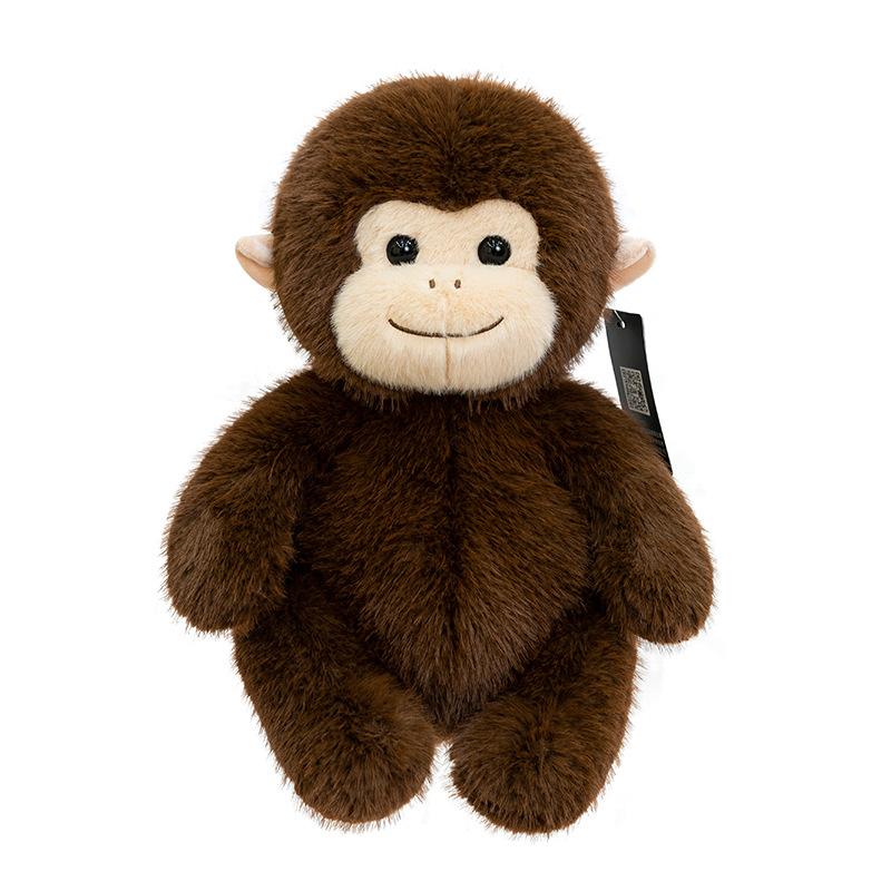 Cute Little Monkey Plush Toys Children's Sleeping Pillow Zoo Macaque Souvenir Golden Monkey Ornaments