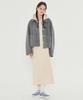 Metapeo Minimal Wool Knit Hooded Dress Beige