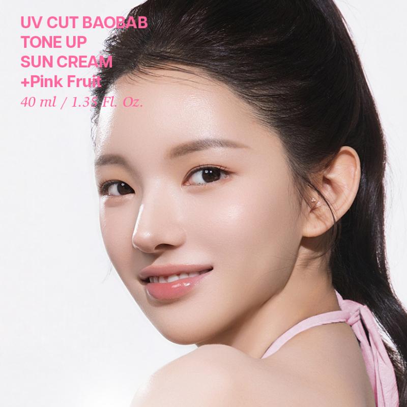 Nature Republic UV Cut Baobab Tone Up Sun Cream Set SPF 50+ PA++++ 40ml*2EA