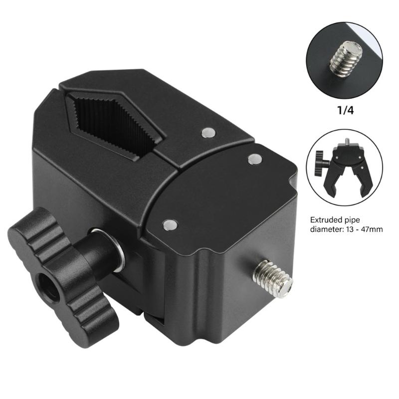 Adjustable Photography Clamp Holder 15 45mm Tubes 35mm Thick Objects Background Lights DSLR Camera Mounts