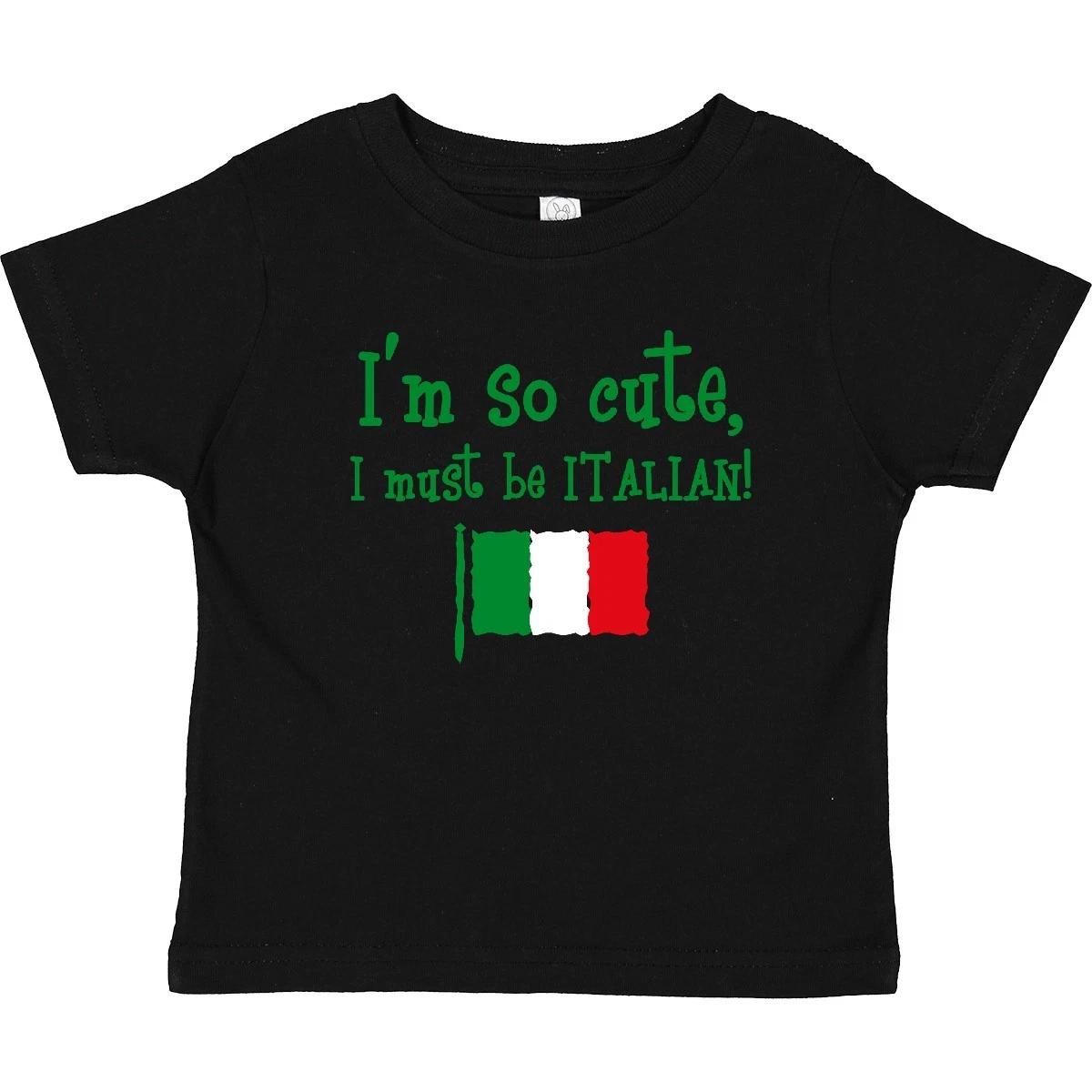 Inktastic So Cute Italian Toddler kids boys T-Shirt Im Italy Flag Pride Italia Idea For 110