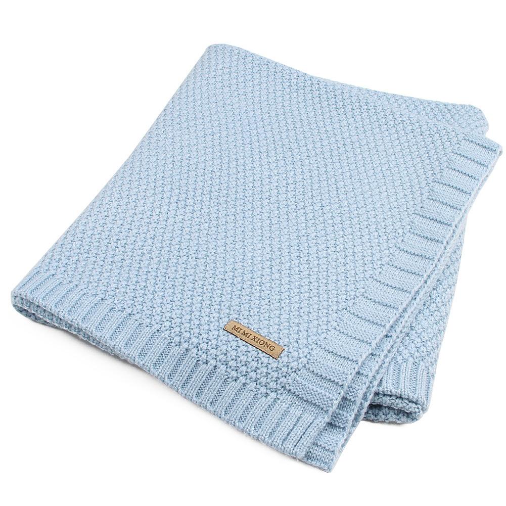 Knitted Blanket  Windproof Infnat Wrap Woolen Quilt Air Conditioning Cover Nap Blankets