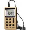 AM FM Radio Portable Mini Radio, Digital Tuning, Rechargeable Battery, LCD Display, for Walking and Jogging