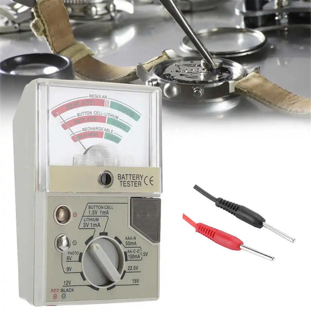 Watch Battery Meter Analyzers 10x7cm High Accuracy for Small Electronics Gadgets Clear Readings in Low Light Environment