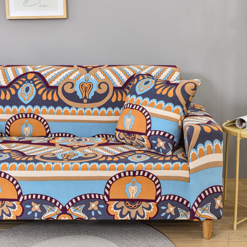 Geometric Sofa Covers For Living Room Modern Elastic Sofa Cover Corner Sofa Slipcovers Armchair Couch Cover 1/2/3/4-Seat 1Pc