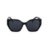 Prada Irregular Frame Sunglasses Women sunglasses Black 0PR19ZSF1AB5S056