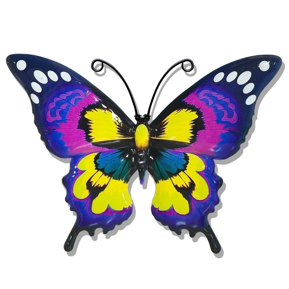 1/3/4pcs Outdoor Metal Butterfly Wall Art Decor Courtyard Crafts Iron Home Wall Decoration Pendants Garden Wall Hanging