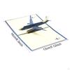 3D Aircraft Greeting Card DIY Paper Craft Multipurpose Fine Craftsmanship Accessory for Men and Kids