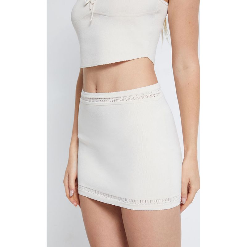 Los Angeles La * Hearts Summer Sexy Silm Knitting Deep V Vest Skirt