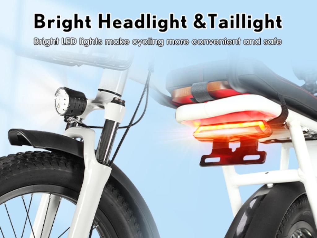 Bicicleta eléctrica PHILODO Traveller, motor de 750W, batería de 48V 35Ah, velocidad máxima 45 km/h, autonomía de 120 km, neumáticos de 20x3.0 pulgadas