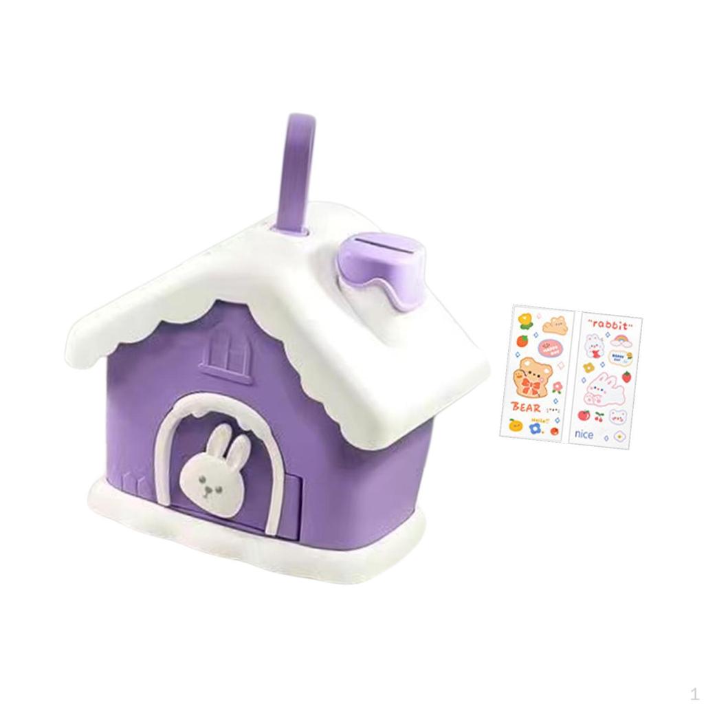 Cartoon House Money Bank for Children, Savings Jar Gift