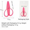 Mini Small Sharp Scissors with Cover Stainless Steel Craft Scissors Portable Silicone Soft Handle Tiny Detail Scissor