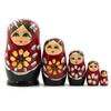 Artistic Russian Matryoshka Dolls Set 5Pieces Bright Sunflowers Hand Painted Dolls Unique Parties Souvenirs