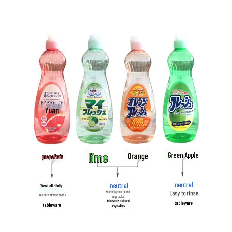 Detersivo per Piatti Rocket Giapponese 600ml - Cucina, Stoviglie, Detergente Frutta e Verdura