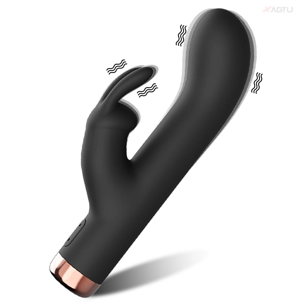 Powerful Clitoris Vagina Vibrator Ctimulator Vibration 2 In 1 Rabbit Dildo Vibrator Masturbation Tools for Women Sexy Adult Toys