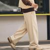 Li Ning Casual Loose Mid Waist Straight Leg Knitted Sports Pants Unisex Pants Milk-Brown AKLTC53-2