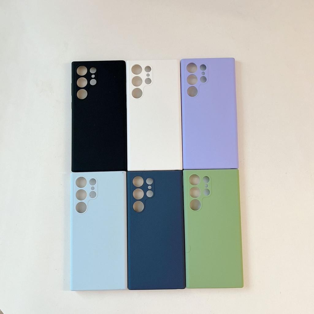 Liquid Silicone Samsung S11Ultra Mobile Phone Case Solid Color Skin-friendly S11ultra Simple Anti-drop Protective Case