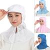 Breathable Work Hat with Adjustable Strap Protective Hair Net Hat for Chefs and Workers Dustproof Factory Workshiop Hat