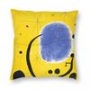Federa Cuscino Quadrata Joan Miro 40 Poliestere Lino Velluto Fantasia Zip Decorazione Copricuscino Divano