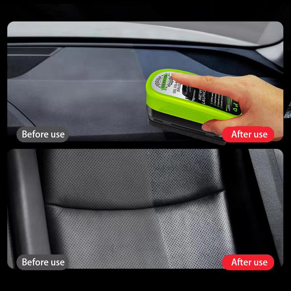 3 Stück Verbesserte Auto Glas Ölfilm Entferner Bürste Tragbar Anti-Regen Beschlag Reinigung Glasbürste Autofenster Polieren Autopflege