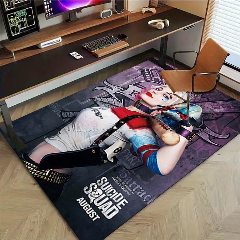 1PC Suicide Squad Margot Robbie Extra Large Non-Slip Floor carpet, Office, family, bedroom, Studio - Large Area Rug Indoor Rugs1172A