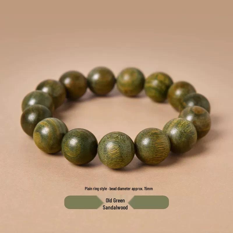 Premium Green Sandalwood & Wenge Bracelet for Men & Women - High Density, Collection Grade