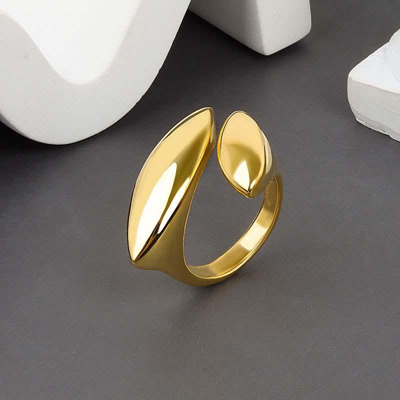 2025 New Design Rings for Women Geometric Irregular Adjustable Opening Finger Ring Luxury Jewelry Gifts Party Accessories Ring