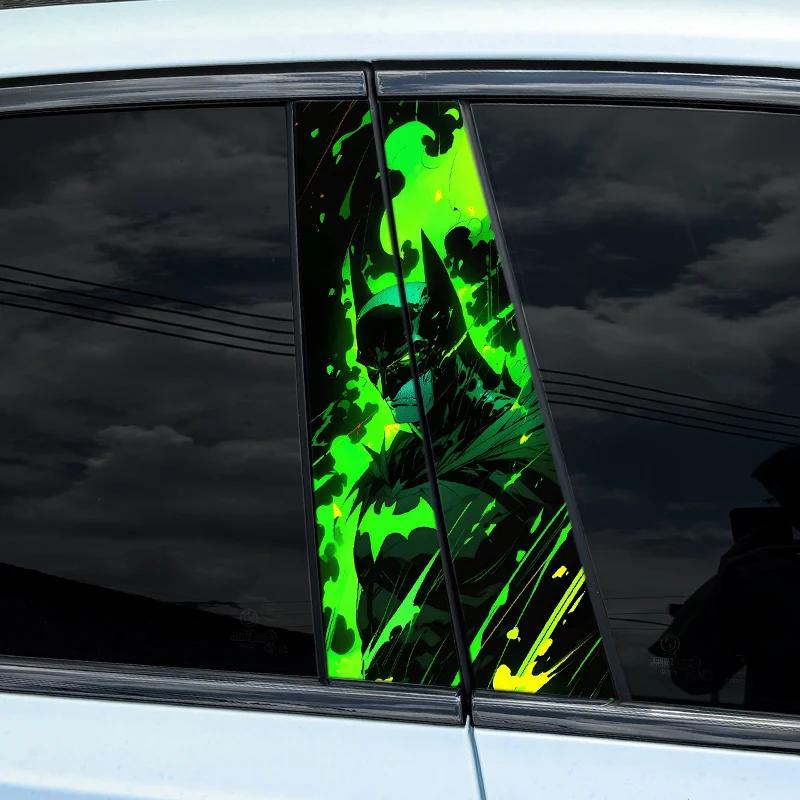 1 buc/2 buc Personaje Film Verde Autocolante Anime Stâlp B Mașină Acoperire Auto Zgârieturi Impermeabil Protecție Solară Autocolante Vinil Decor