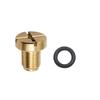 Cooling System Drain Screw Replacement, Brass Threaded Radiator Drain Fastener with Slotted Head and Sealing Washer, Reference 1711171278 for