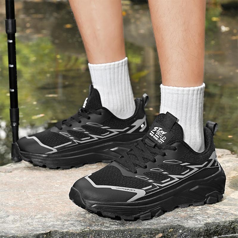 Men's comfortable four season casual outdoor sneakers breathable speed runing shoes wear-resistant soft-sole racing sports shoes