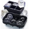 Ice Tray Ice Cube Ball Maker Mold Silicone Box Easy Release with Lid for Bar Home