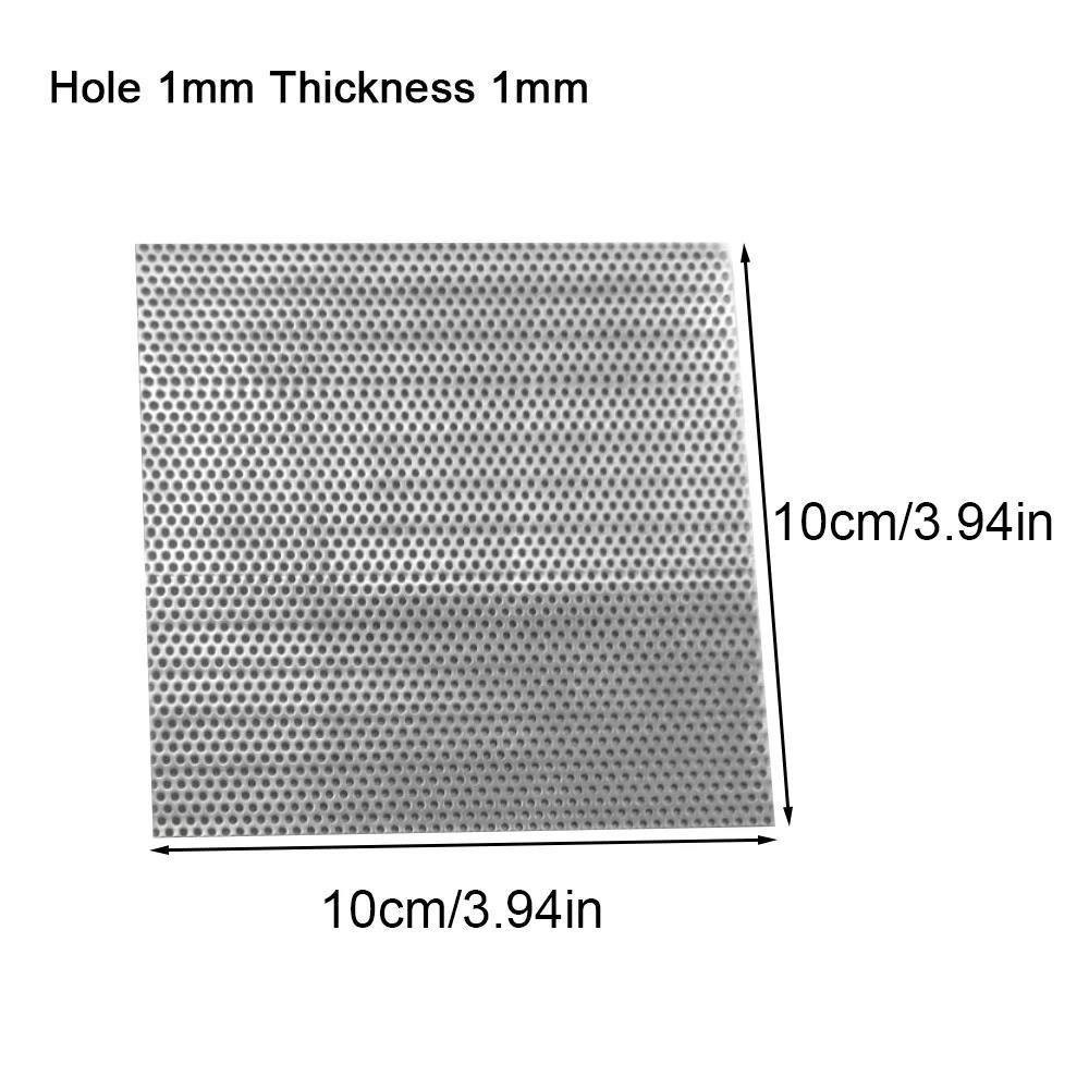 Square/round Perforated Mesh Filter Screen Thicken Bathroom Drain Cover  Kitchen Shower Drain Parts