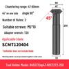 45° CNC Insertable Inner/Outer Chamfer Tool with Up/Down Back-Reaming Holder