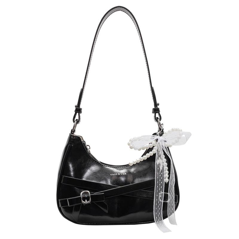 Korean High-end Temperament Spice Girl Style Underarm Dumpling Bag Fashionable Versatile Niche Design Single Shoulder Messenger Women's Bag