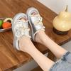 Fashion tassel popular thick-soled one-word slippers women's summer wear 2025 new high-end cool slippers