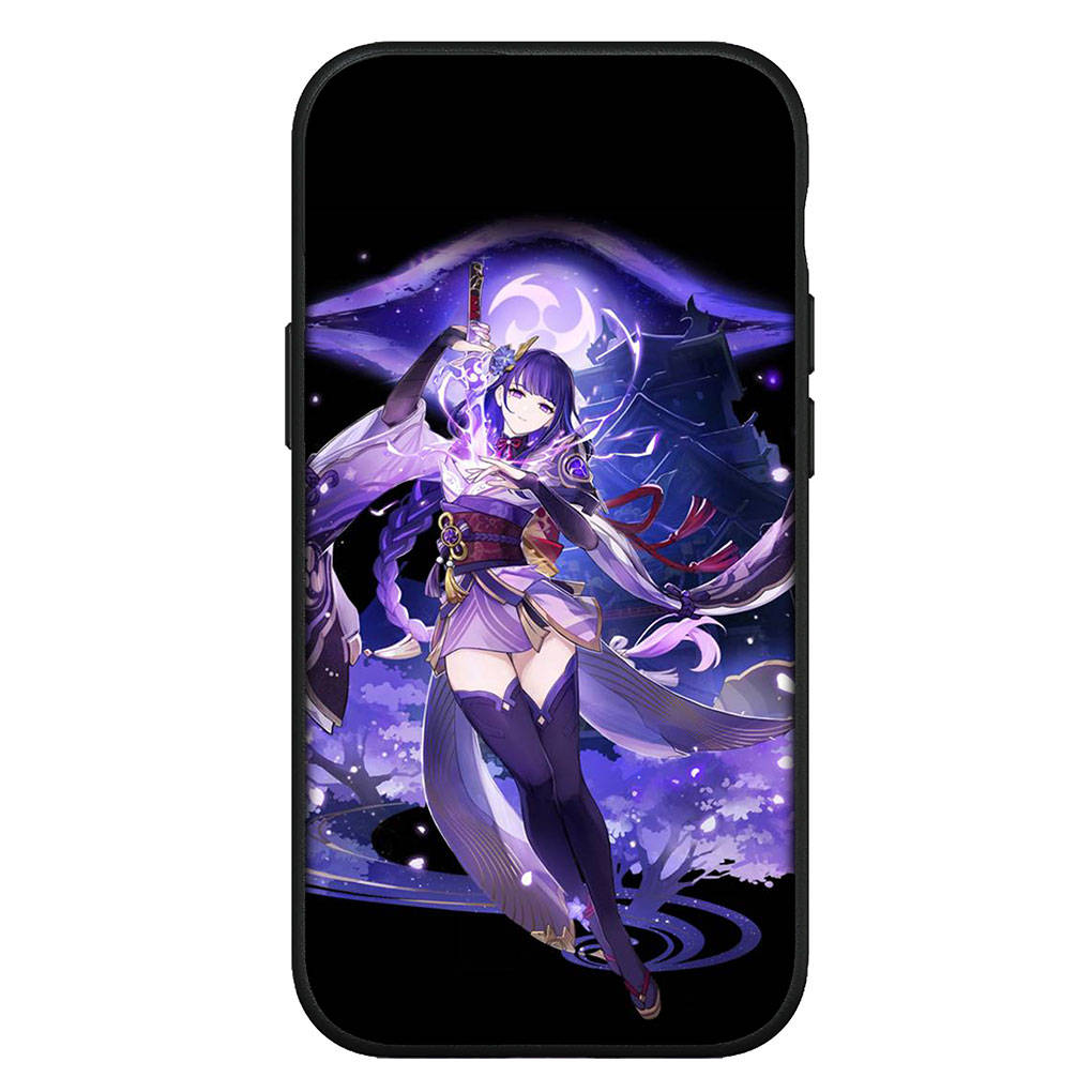 For Samsung Galaxy S24 S23 iPhone 16 15 14 Xiaomi Redmi Note 13 12 11 10 Plus 9 Pro Max X XR Phone Case Genshin Impact Baal Raiden Shogun OPPO Huawei