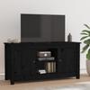 Day and Night - Day and Night Solid Black Pine Wood TV Cabinet 103x36.5x52 Cm