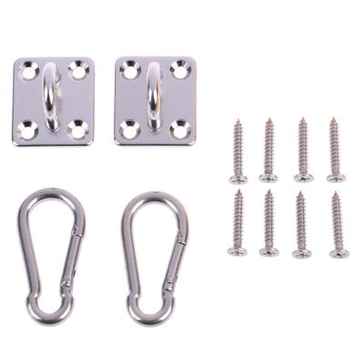 2Sets Ceiling Wall Mount U-Shaped Hooks Stainless Steel Heavy Duty Hammock Base