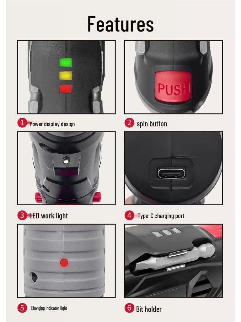 3.6V Rechargeable Mini Cordless Screwdriver with Special Storage Design