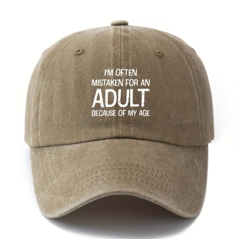 FabricMAKEFGE Iaposm Often Mistaken for an Adult Baseball Cap  Adjustable Snapback Trucker Hat for Men  Women