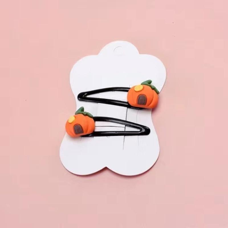 Einzigartige Kürbis-Haarspange für 2000er-Jahre-Mädchen Seitenclip Hexenhut Haarspangen Lustig Lässig Süß Cool Foto-Requisiten