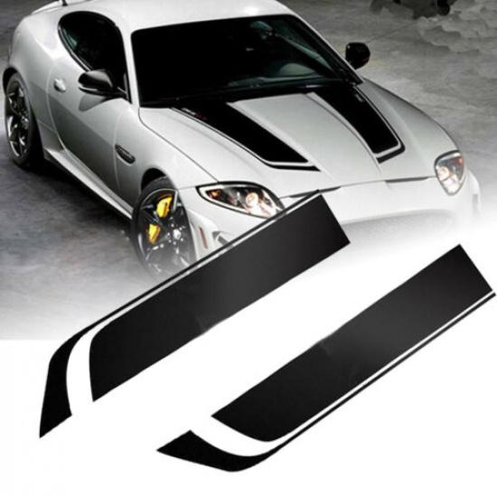 Car Racing Sports Styling Stripe Sticker Vinyl Decals Trim For Auto Hood Bonnet