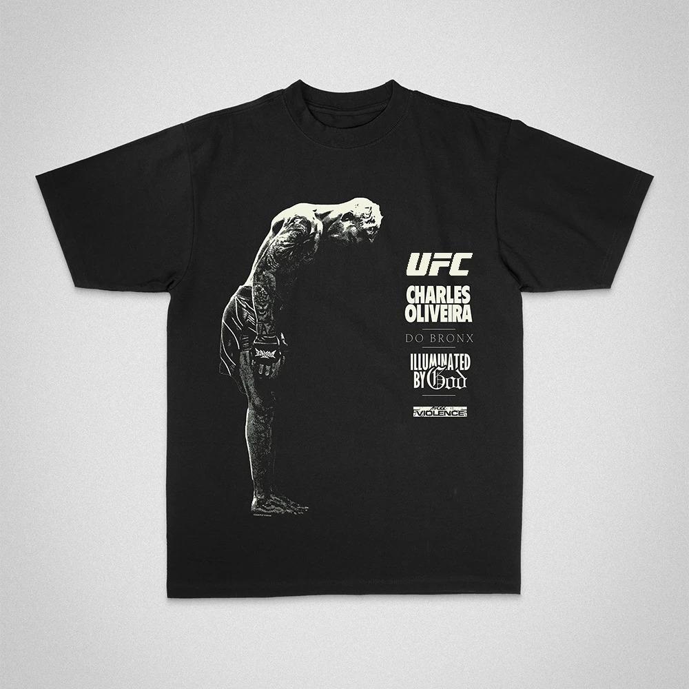 Khabib Nurmagomedov "The Eagle" UFC Double-Sided Oversized T-Shirt, Undefeated Champion Graphic Tee, Unisex Casual Top