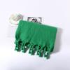 Spring, autumn and winter new solid color knotted beard scarf versatile outer warm scarf shawl