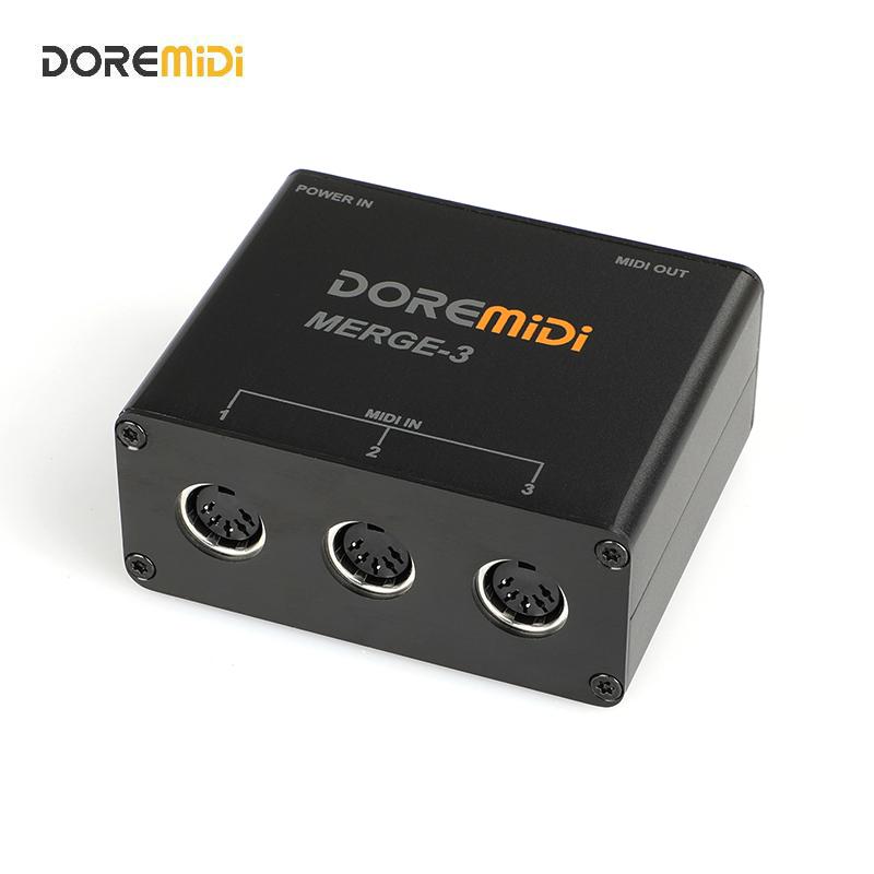 DOREMiDi MIDI Merge-3 MIDI Input 2 MIDI Output Support USB Power MERGE-3 merge-3