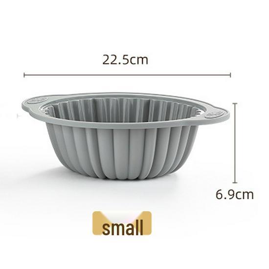 

Силиконовая круглая форма для торта - Легкое извлечение для выпечки и приготовления шоколада Small round cake mold - bagged серый